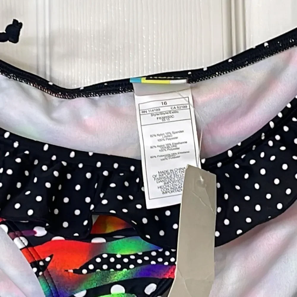 Girls Roxy bikini size 16 NWT